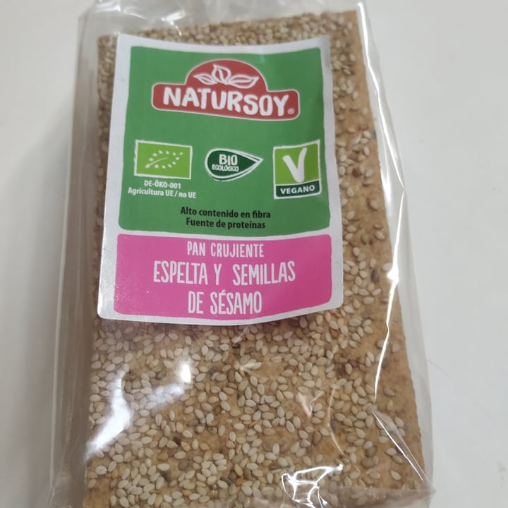 photo of Natursoy Pan crujiente de espelta y semillas de sesamo shared by @lunatikaa on  30 Sep 2021 - review