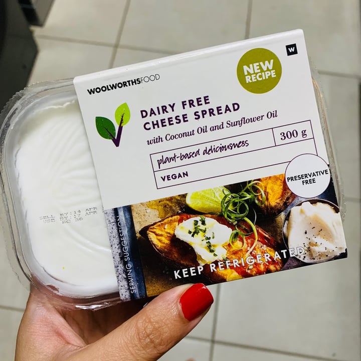 photo of Woolworths Dairy free cheese spread shared by @annika-m on  20 Mar 2021 - review