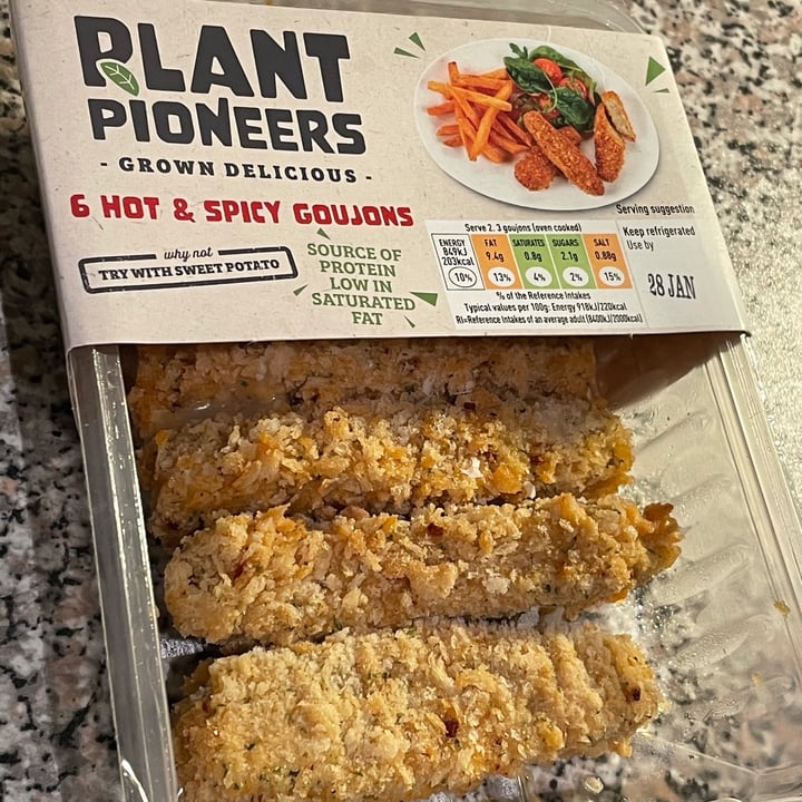photo of Sainsbury's Plant Pioneers — Hot and Spicy Goujons shared by @plantbasededo on  31 Jan 2021 - review