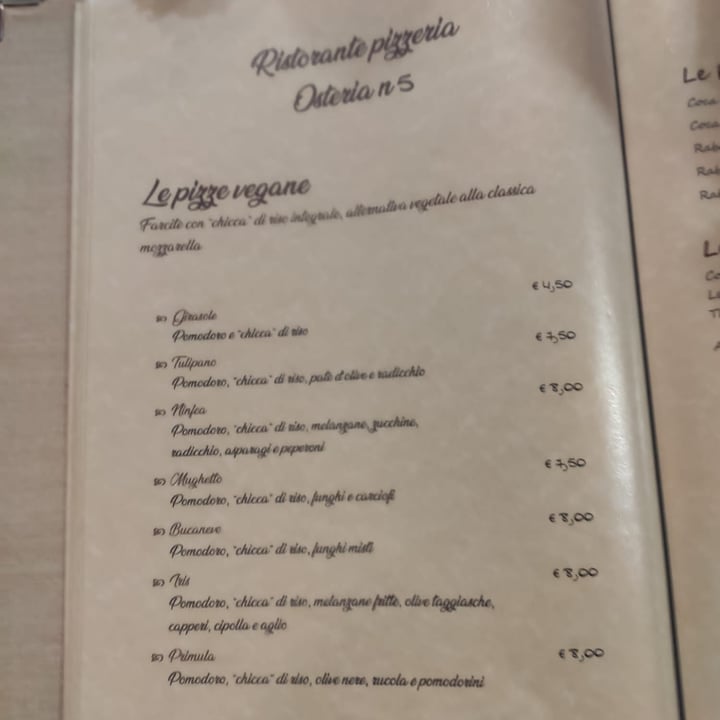 photo of Osteria n°5 Pizza Iris shared by @ziafe on  02 Jun 2022 - review