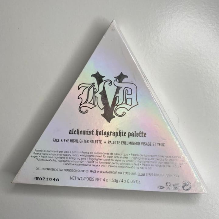 photo of KVD Beauty Alchemist Holographic Palette shared by @alabama on  20 Jan 2021 - review