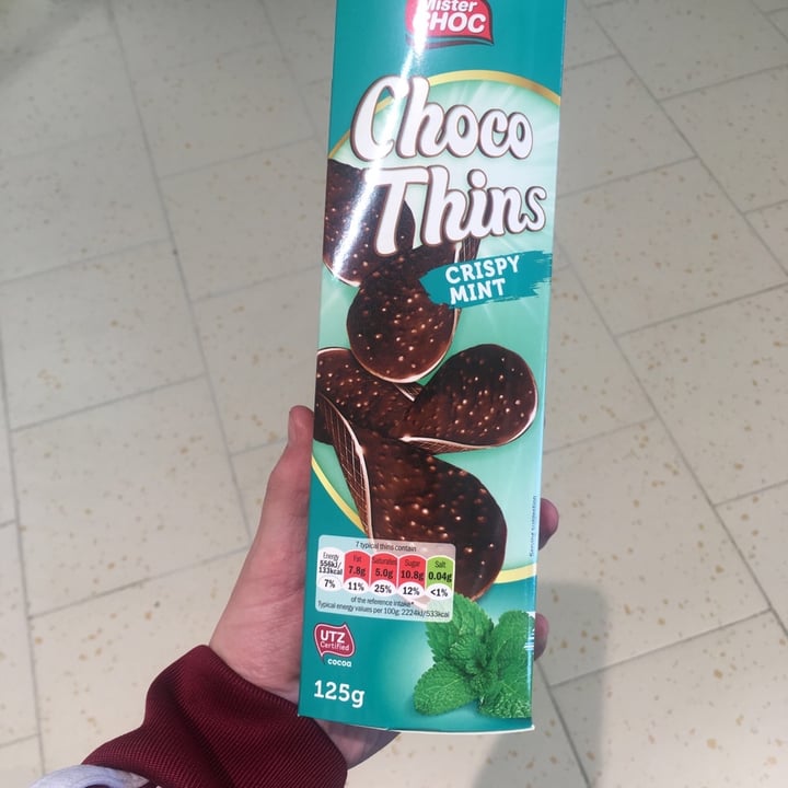 photo of Mister Choc Choco Thins Choco Thins Crispy Mint shared by @brock on  11 Mar 2020 - review