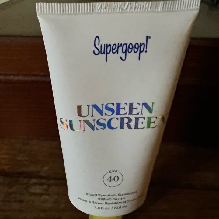 photo of Supergoop! Unseen Sunscreen SPF 40 shared by @anissabklyn on  13 Nov 2022 - review