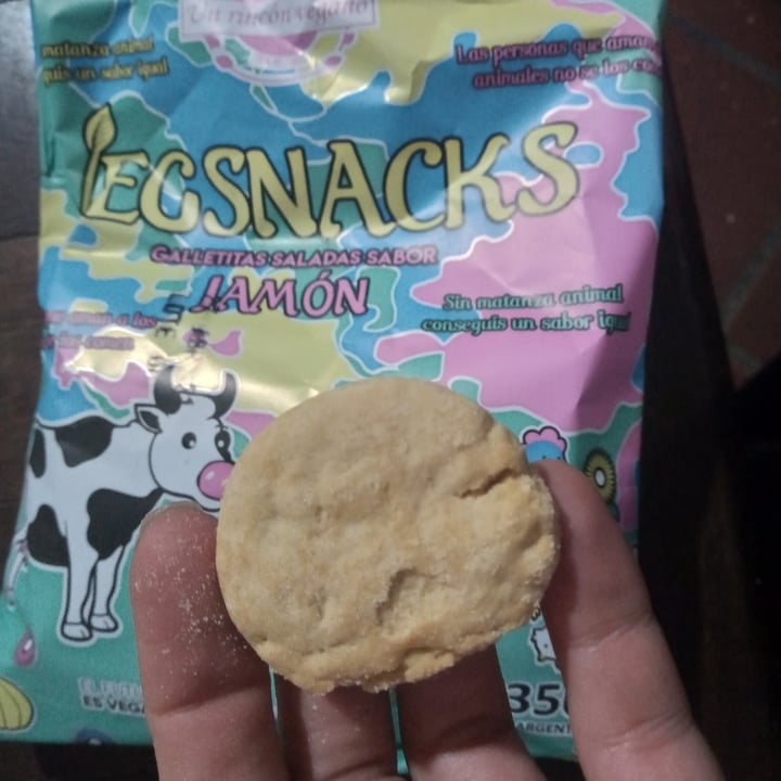 photo of Un Rincón Vegano Vegsnacks Galletas Saladas sabor Jamon shared by @tamaraneira on  30 Jul 2020 - review