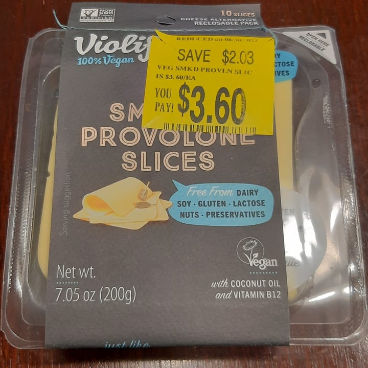 photo of Violife Smoked Provolone Slices shared by @tatornmaui on  20 Oct 2022 - review