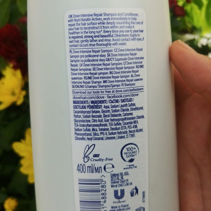 photo of Dove Nutrtive Solutions: Intensive Repair Shampoo shared by @ladyhawke32 on  01 Feb 2021 - review