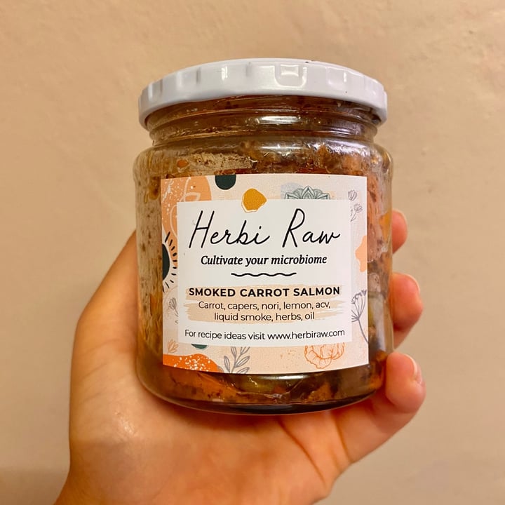 photo of Herbi raw Smoked carrot salmon shared by @greengabby on  09 Apr 2021 - review