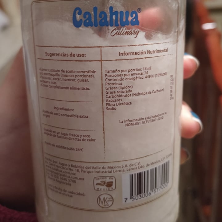 photo of Calahua Aceite De Coco shared by @paulana on  07 Apr 2021 - review