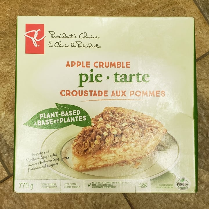 photo of President's Choice Apple crumble pie shared by @metalmel666 on  29 Nov 2021 - review