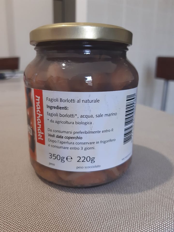 review photo of Machandel Fagioli borlotti al naturale shared by @micaveg on 03 Apr 2020 - review