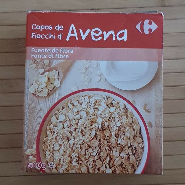 photo of Carrefour  Copos de avena shared by @veganflor on  18 Oct 2020 - review