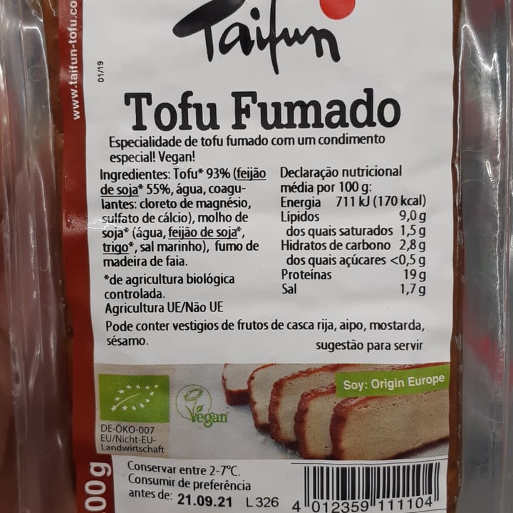 photo of Taifun Tofu Fumado shared by @wiwiservino on  20 Jul 2021 - review