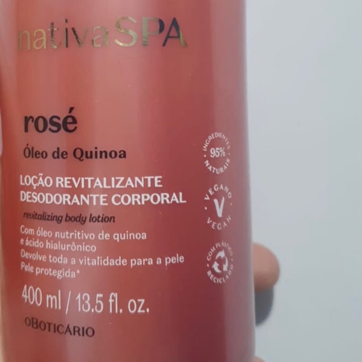 review photo of O Boticário Creme Higratante Corporal Rosé Nativa SPA shared by @meg1806 on 10 May 2022 - review