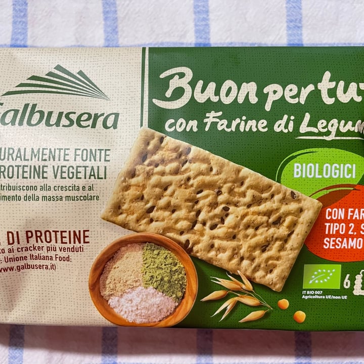photo of Galbusera Cracker biologici con farine di legumi, semi di sesamo e lino shared by @valevalys on  09 Sep 2022 - review