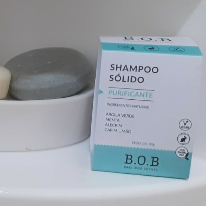 photo of B.O.B Shampoo Purificante Em Barra shared by @luizagalv on  15 Oct 2021 - review