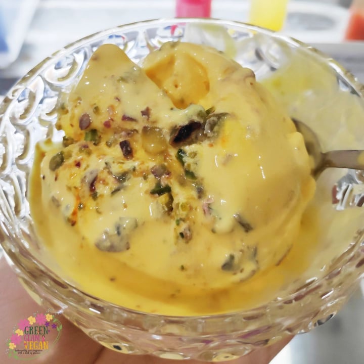 photo of Elysian Delights Vegan Kesar Pista (Saffron-Pistachio) Icecream shared by @greenglamvegan on  23 Nov 2019 - review