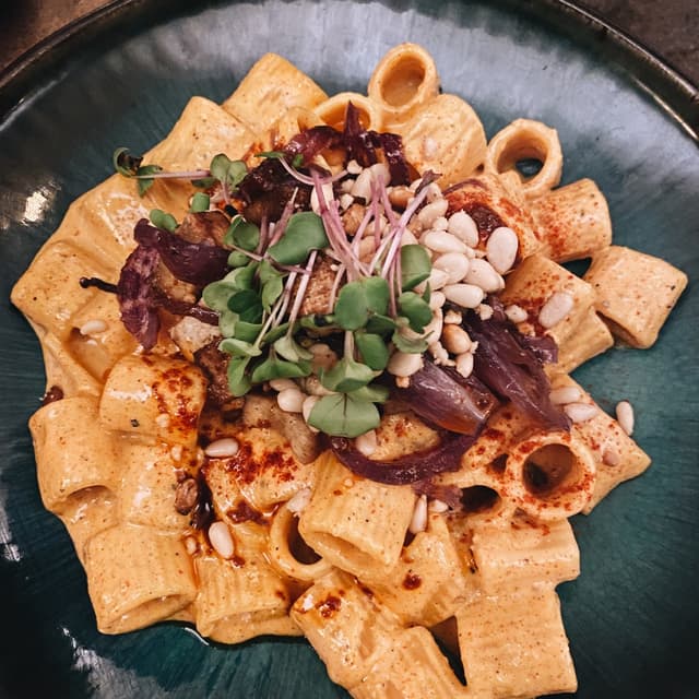 Photo of the dish “Rigattoni façon carbonara”