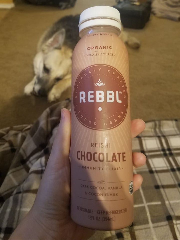 review photo of REBBL Reishi Chocolate immunity elixir shared by @fruitsohard on 09 Jan 2020 - review