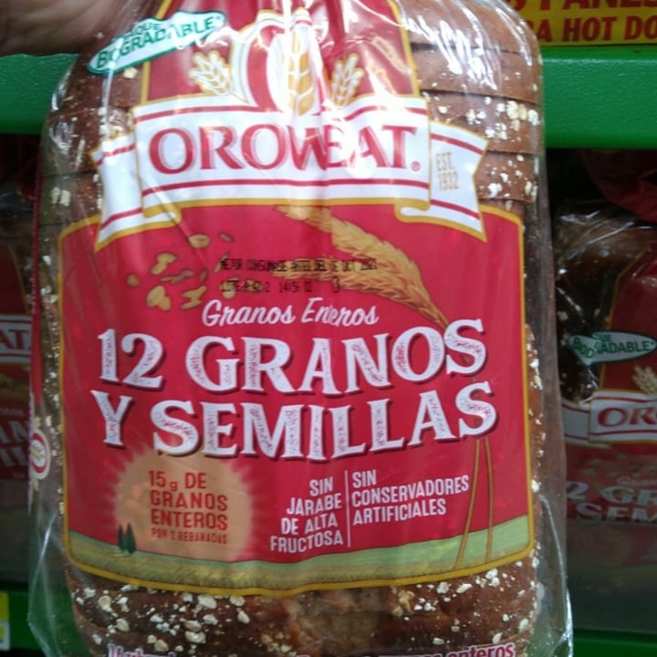 photo of Oroweat Pan De Cereales Y Semillas shared by @pepitanugg3t on  20 Jun 2022 - review