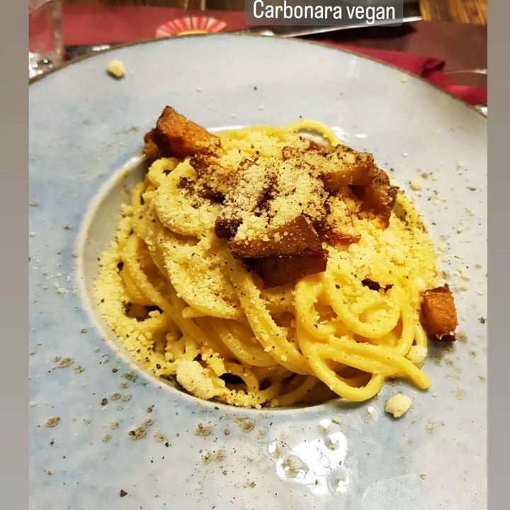 photo of Rifugio Romano Carbonara vegana shared by @minainlove on  11 Aug 2022 - review