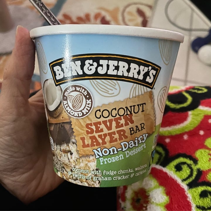 photo of Ben & Jerry's Coconut Seven Layer Bar Non-Dairy Frozen Dessert shared by @shmoopsify on  04 Nov 2022 - review