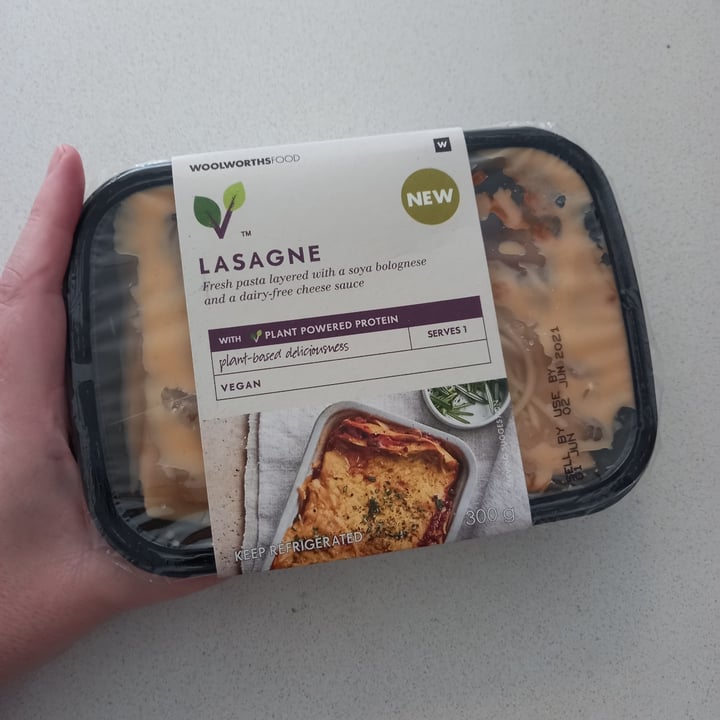 photo of Woolworths Food Vegan Lasagne shared by @mariskar on  18 Jun 2021 - review