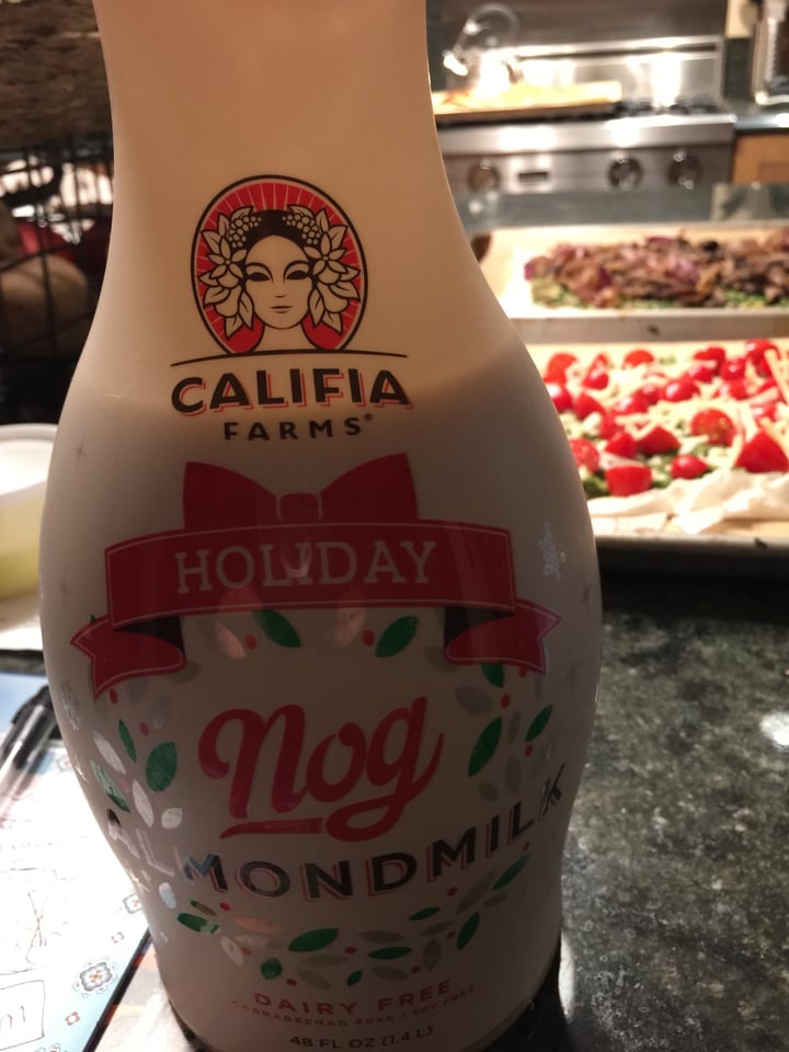 review photo of Califia Farms Holiday Nog shared by @dlouhyveg on 31 Dec 2020 - review