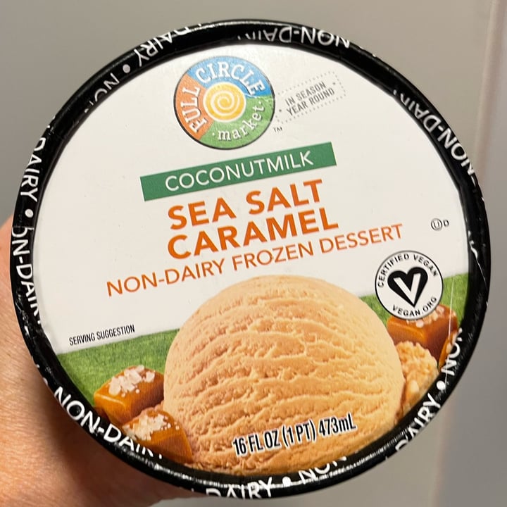 photo of Full Circle Market Sea Salt Caramel Non-Dairy Frozen Dessert (Coconut Milk) shared by @nicka on  28 May 2022 - review