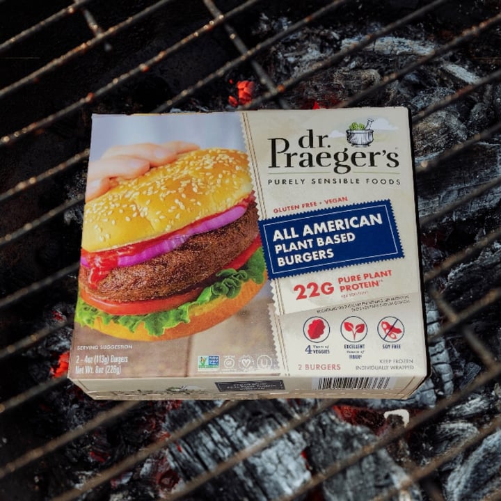 photo of Dr. Praeger's All American Plant Based Burgers shared by @glutenfreevee on  24 Dec 2022 - review