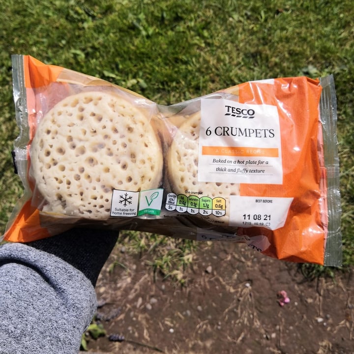 photo of Tesco 6 crumpets shared by @signormusetto on  18 Oct 2021 - review