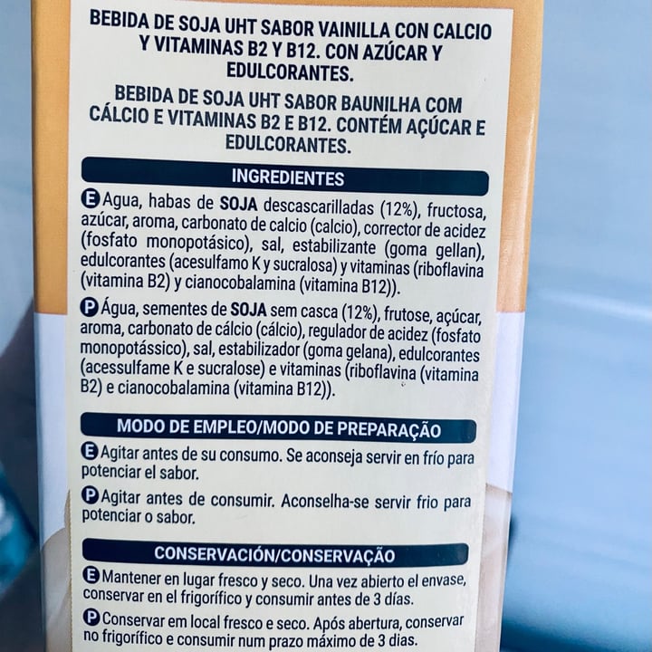 photo of Hacendado Bebida de Soja sabor Vainilla shared by @mikelpro on  10 Apr 2021 - review