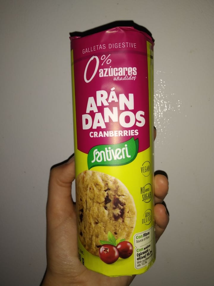 photo of Nutrydía Galletas Veganas Arándanos shared by @robertavegan on  25 Nov 2019 - review