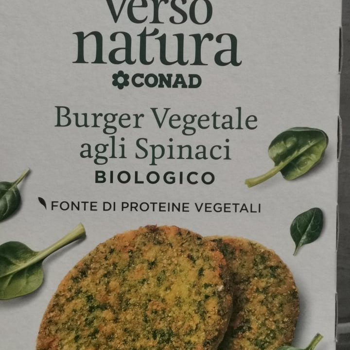 photo of Verso Natura Conad Veg Burger vegetale agli spinaci biologico shared by @elevegansoul on  30 Jun 2022 - review