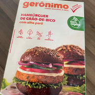 Gerônimo hambúrguer de grão de bico