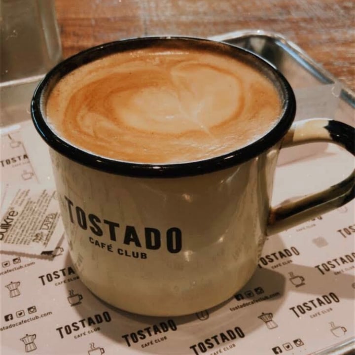 photo of Tostado Cafe Club Café con leche de almendras shared by @maiceva on  23 May 2020 - review