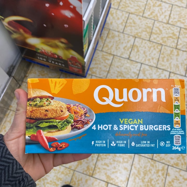 photo of Quorn Hot & Spicy Burgers shared by @lalonso on  06 May 2022 - review