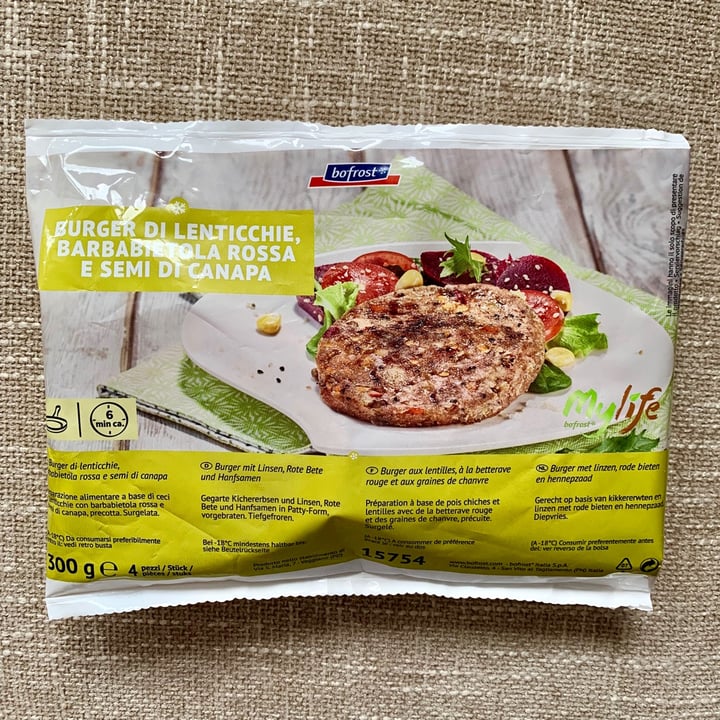 review photo of Bofrost Burger di lenticchie, barbabietola rossa e semi di canapa shared by @ariiianna on 22 Jun 2022 - review