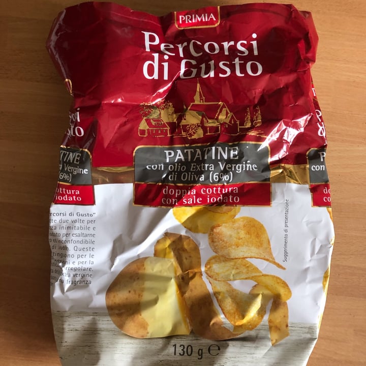 photo of Primia Patatine Con Olio Extra Vergine di Oliva shared by @veganleaf on  23 May 2022 - review