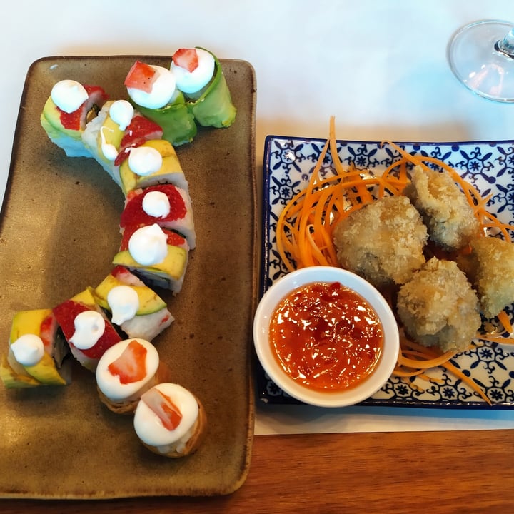 photo of Aiko Sushi (old Active Sushi On Bree) Vegan combo 3 and tempura mushroom shared by @deidrejohnson on  11 Nov 2020 - review