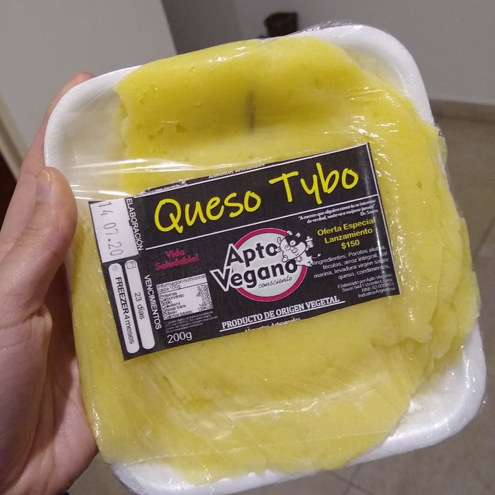 photo of Apto Vegano Consciente Queso tybo shared by @fabuchi on  22 Jul 2020 - review