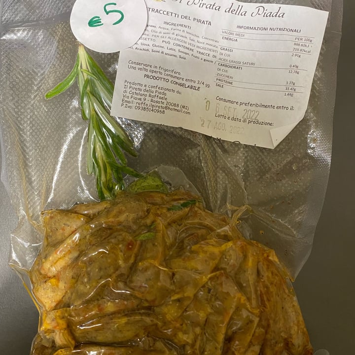 review photo of Il pirata della piada Straccetti Del Pirata shared by @millonaluna92 on 30 Aug 2022 - review