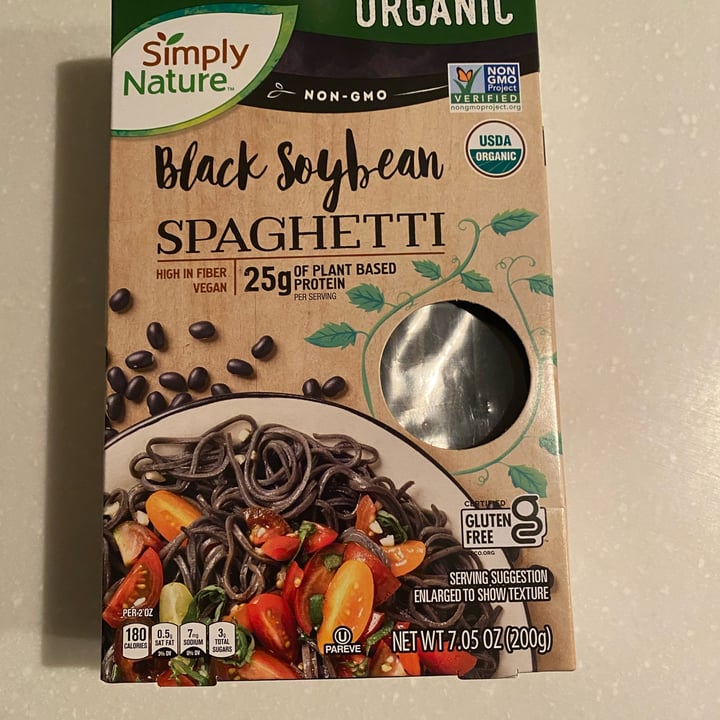 photo of Simply Nature Black Soybean Spaghetti shared by @maeghansolanki on  11 Feb 2022 - review