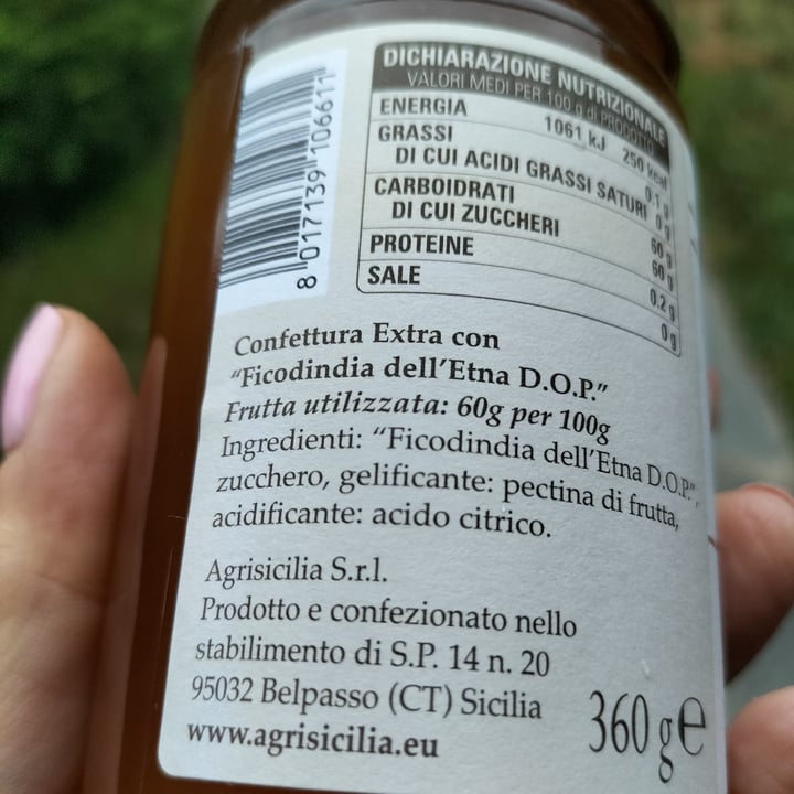 photo of Agrisicilia Confettura Extra Con "Ficodindia Dell'Etna" shared by @raffa70s70 on  30 Oct 2021 - review