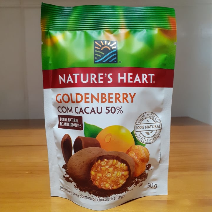 photo of Nature's Heart Goldenberry com Cacau 50% shared by @libelulavegan on  14 Dec 2022 - review