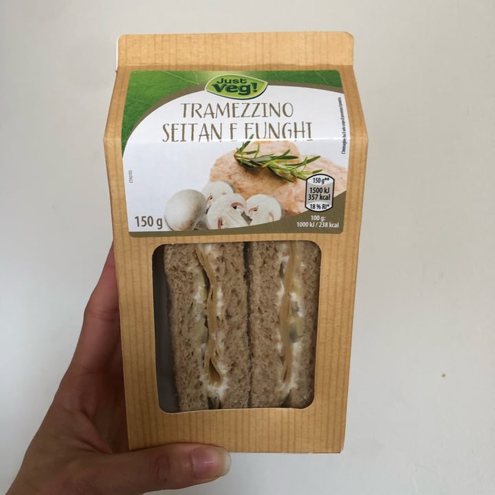 review photo of Just Veg! (ALDI Italy) Tramezzino funghi e seitan shared by @azzurra21 on 02 Apr 2022 - review