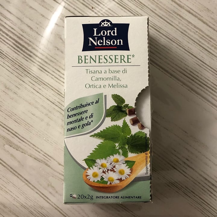 review photo of Lord Nelson Benessere tisana a base di camomilla, ortica e Melissa shared by @aletede01 on 16 Apr 2022 - review