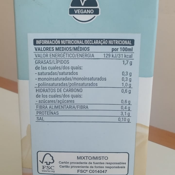 review photo of Hacendado Bebida De Soja Sin Azúcares Añadidos shared by @livelikevegansss on 08 Sep 2020 - review