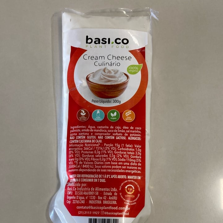 photo of Basi.co Cream Cheese Culinário shared by @amandacamargo on  29 Apr 2022 - review