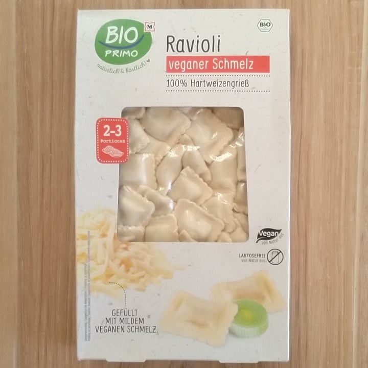 photo of BIO primo Ravioli veganer Schmelz shared by @sym on  04 Nov 2021 - review