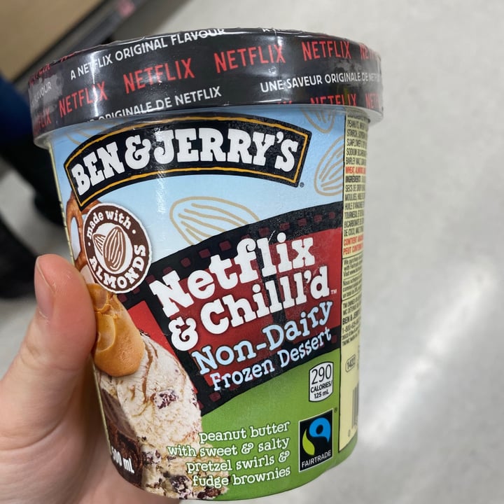 photo of Ben & Jerry's Netflix & Chilll'd Non-Dairy Frozen Dessert shared by @andreaciccone on  25 Aug 2021 - review